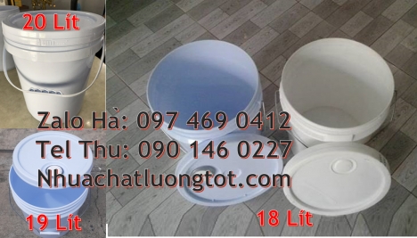 Xô sơn 18l nắp chiết rót, Xô nhựa 10 lít, Xô đựng sơn 20 lít, Xô nhựa đựng sơn 22 lít. Thùng sơn
