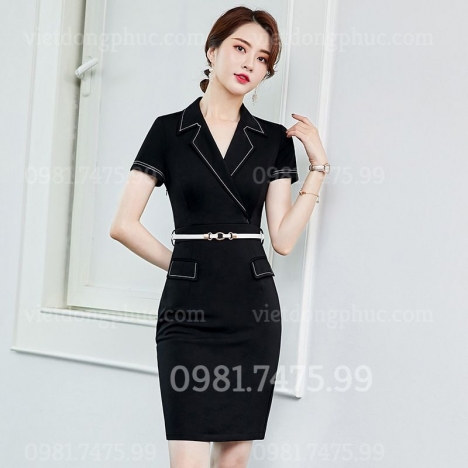 Mẫu váy liền đồng phục siêu đẹp, form chuẫn, nhiều màu sắc