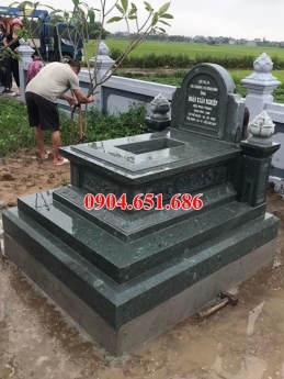 Mẫu mộ đá xanh rêu bán tại Bình Phước 02 – Mộ đá đơn giản đẹp