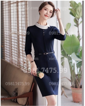 Mẫu váy liền đồng phục siêu đẹp, form chuẫn, nhiều màu sắc