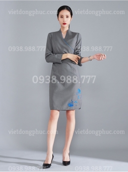 Mẫu váy liền đồng phục siêu đẹp, form chuẫn, nhiều màu sắc