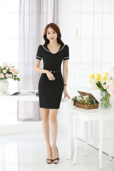 Mẫu váy liền đồng phục siêu đẹp, form chuẫn, nhiều màu sắc