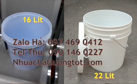 Xô sơn 18l nắp chiết rót, Xô nhựa 10 lít, Xô đựng sơn 20 lít, Xô nhựa đựng sơn 22 lít. Thùng sơn