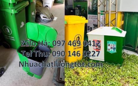 Thùng rác 2 ngăn nắp lật, Thùng rác 3 ngăn bập bênh, thùng rác 2 ngăn gia đìnhThùng đựng rác 2 ngăn,