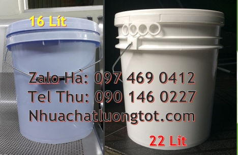 Xô sơn 18l nắp chiết rót, Xô nhựa 10 lít, Xô đựng sơn 20 lít, Xô nhựa đựng sơn 22 lít. Thùng sơn