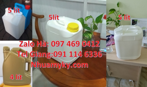 Can nhựa 5l vuông đựng phân bón. Can 10l 20l đựng axit. Can nhựa, thùng nhựa, Can 0.5l vuông, can 1l