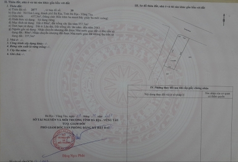 bán lô biệt thự mặt tiền đường số 3 hòa long tp. bà rịa