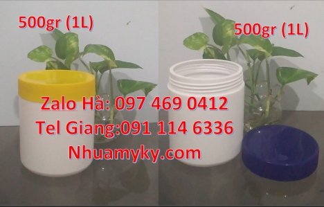 Hũ 50 gr garenty, hũ 50gr nắp xé, hũ 200g đựng bơ thực vật, hũ nhựa tròn trong suốt 200 gram, hũ 250