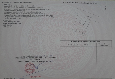 bán lô biệt thự mặt tiền đường số 3 hòa long tp. bà rịa