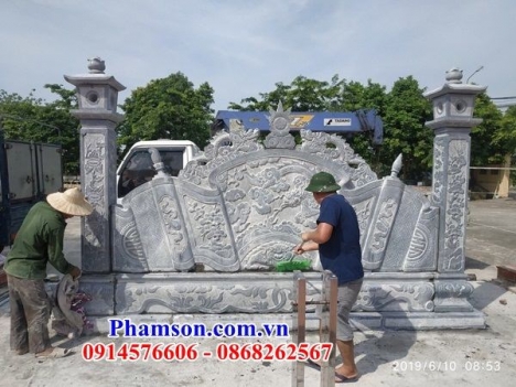 15534+ Mẫu cuốn thư đá nhà thờ họ từ đường