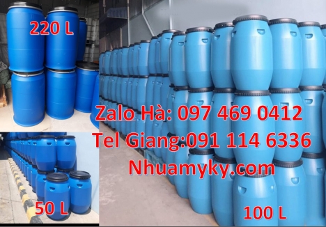 Thùng Phuy 120 lít đai nhựa, Thùng Phuy 30 Lít, Thùng Phuy 50 Lít Phuy nhựa 120 lít, Phuy nhựa 150 l