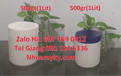 Hũ 50 gr garenty, hũ 50gr nắp xé, hũ 200g đựng bơ thực vật, hũ nhựa tròn trong suốt 200 gram, hũ 250