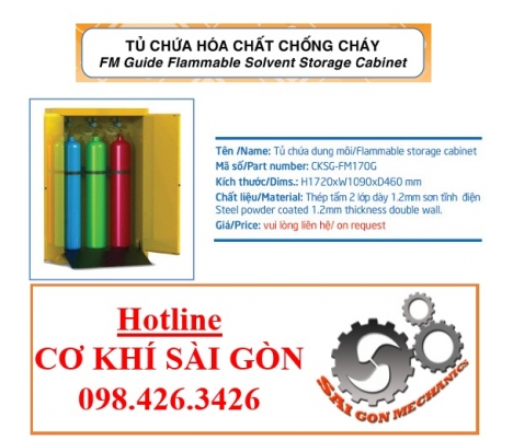 TỦ ĐỰNG DUNG MÔI CHỐNG CHÁY