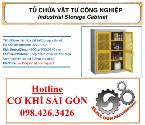 TỦ VẬT TƯ 2 CÁNH CAO 900 MM