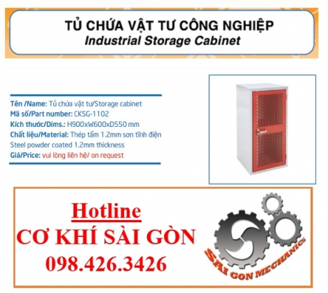 TỦ VẬT TƯ 1 CÁNH SƠN TĨNH ĐIỆN