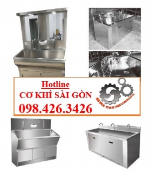 BÀN CHẬU RỬA BẰNG INOX CHO PHÒNG THÍ NGHIỆM ĐẠT CHUẨN
