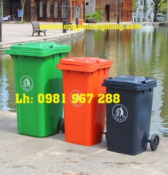Thùng rác công công phân loại rác thải 120 l