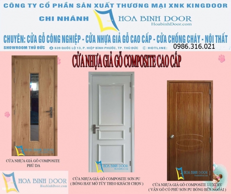 Cửa nhựa gỗ composite quận 8