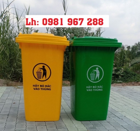 Thùng rác công công phân loại rác thải 120 l