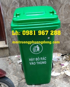 Thùng rác công công phân loại rác thải 120 l