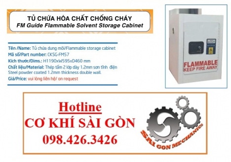 TỦ ĐỰNG DUNG MÔI CHỐNG CHÁY