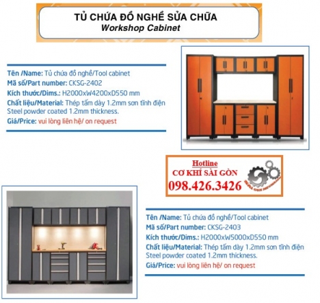 TỦ ĐỒ NGHỀ TRƯNG BÀY GARAGE