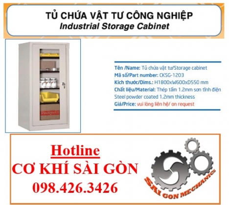 TỦ VẬT TƯ CÔNG NGHIỆP CỬA MỘT CÁNH GIÁ RẺ