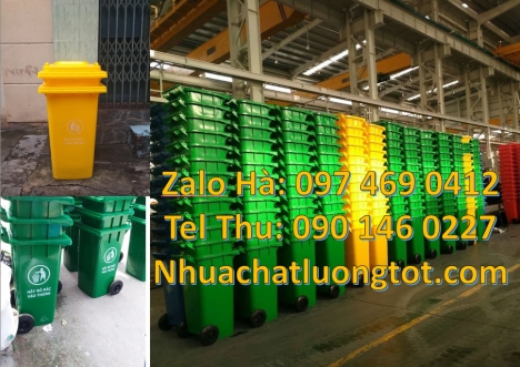 Thùng rác 240l nắp hở, thùng rác 240l composite, thùng rác nhựa 120l, thùng rác 240l đạp chân