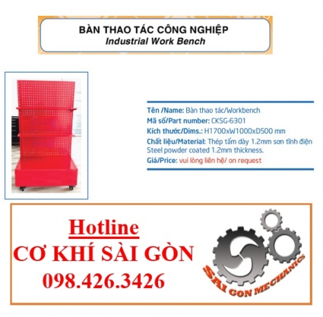 KỆ TREO DỤNG CỤ DI DỘNG CÓ HỘP ĐỒ NGHỀ