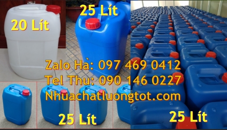 can nhựa 5 lít trong, can 18l đựng mật mía can nhựa giá rẻ, can dẹp 30 lít đựng thuốc thú y giá re