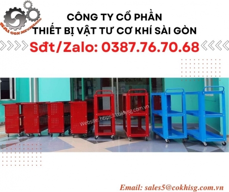 Xe đẩy đồ nghề 3 tầng
