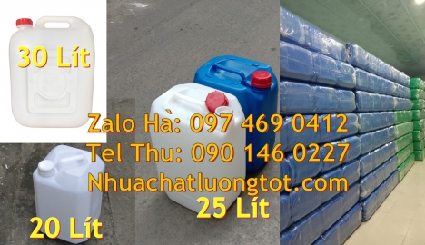 can nhựa 5 lít trong, can 18l đựng mật mía can nhựa giá rẻ, can dẹp 30 lít đựng thuốc thú y giá re