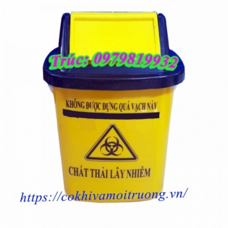 Thùng Rác Y Tế 5L - Nắp Lật