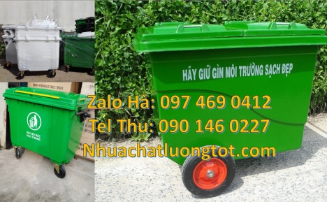 xe gom rác thải 1000l, Xe rác 1000 lít màu đỏ, Mua xe thu gom rác 660l 1000l ở đâu có giá tốt nhất,