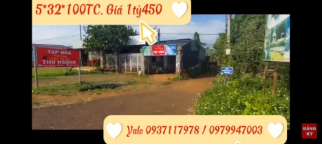 Lô góc 3 Mặt tiền thổ cư Ngay Trung tâm huyện Chư sê, Gia Lai.