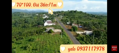 Lô đất tọa lạc Mặt tiền Tỉnh lộ 675, huyện Chư Prong, Gia Lai.