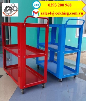 Xe đẩy dụng cụ đồ nghề 3 tầng