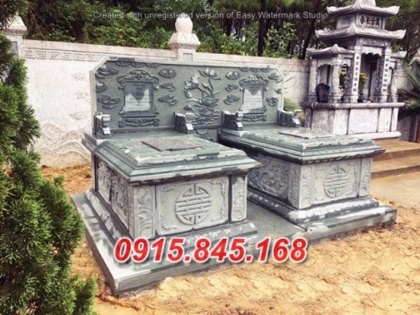 an giang - 007 Mẫu mộ đá đôi đẹp tro cốt bán an giang