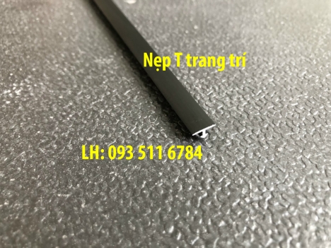 Nẹp T6mm nhôm nẹp T8 inox chỉ tường