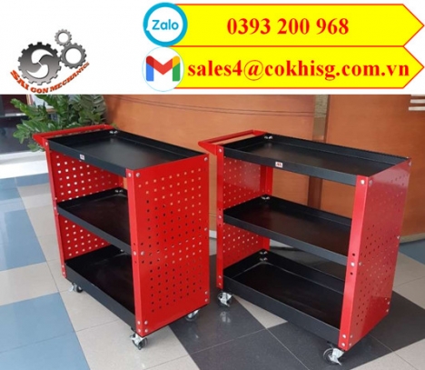 Xe đẩy dụng cụ đồ nghề 3 tầng
