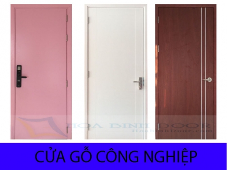 Cửa gỗ HDF Sơn đa màu giá rẻ [Hoabinhdoor]