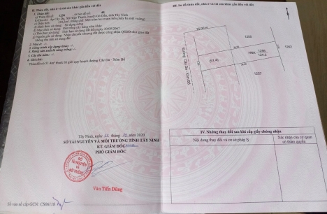 Cần bán gấp lô đất cây da Hiệp Thạnh Giá đầu tư