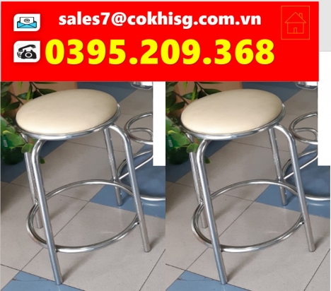 GHẾ THÍ NGHIỆM INOX CÓ BỌC NỆM,.