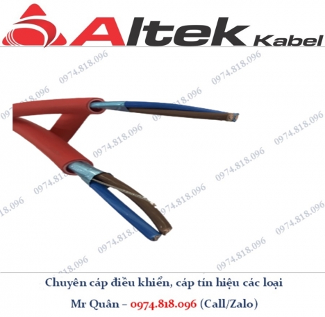 Cáp tín hiệu chống cháy 2x1.5mm2
