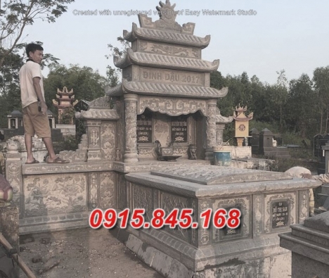 an giang - 007 Mẫu mộ đá đôi đẹp tro cốt bán an giang
