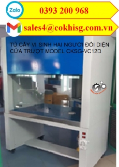 Tủ cấy vi sinh 2 người đối diện cửa trượt