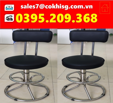 GHẾ THÍ NGHIỆM INOX CÓ TỰA LƯNG,.