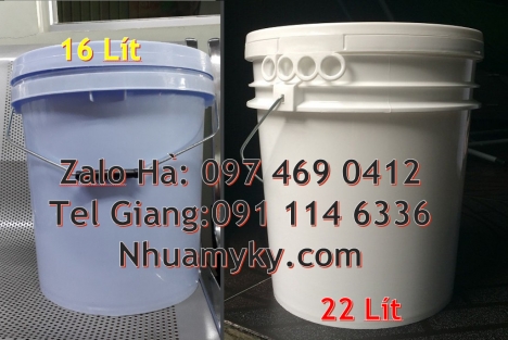 Xô sơn 18l nắp chiết rót, Xô nhựa 10 lít Xô đựng sơn 20 lít, Xô nhựa đựng sơn 22 lít. Thùng sơn
