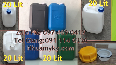 Địa điểm bán 25l cao cấp, Can nhựa 25 lít vuông xanh đựng axit, can 20l giá rẻ, can 25l trắng, Can n