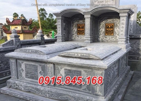 an giang - 007 Mẫu mộ đá đôi đẹp tro cốt bán an giang